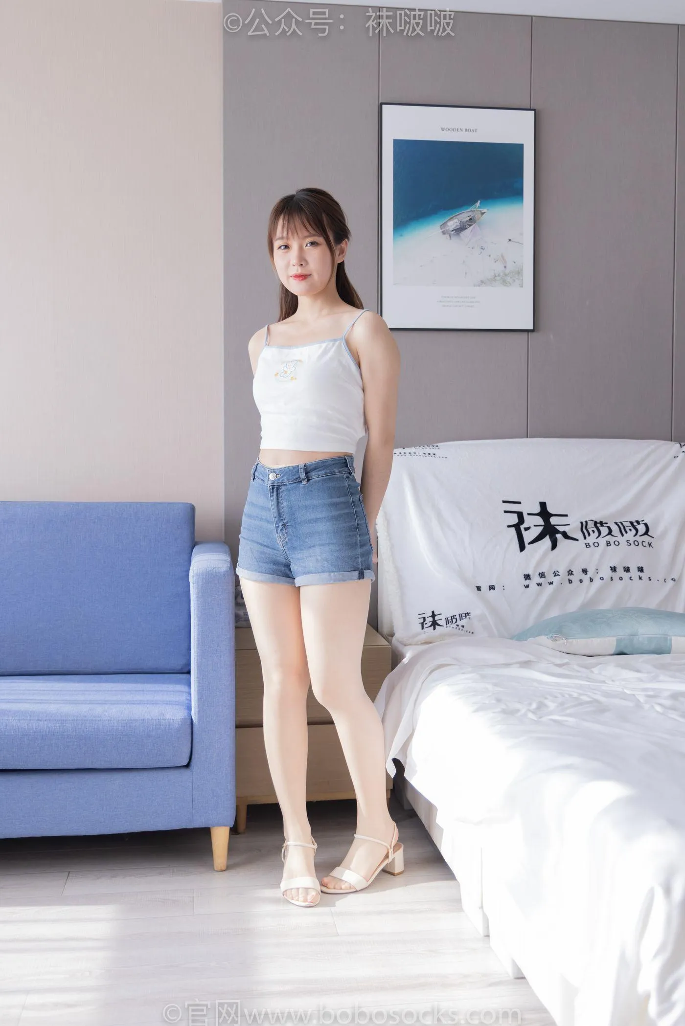 [BoBoSocks袜啵啵]NO.077 朵朵-凉鞋、肉丝 [139P]插图1